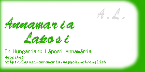 annamaria laposi business card